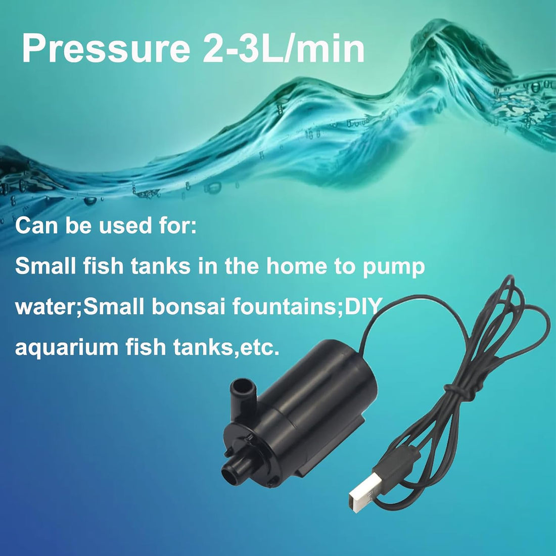 3PCS DC 3-5V USB Micro Submersible Mini Water Pump