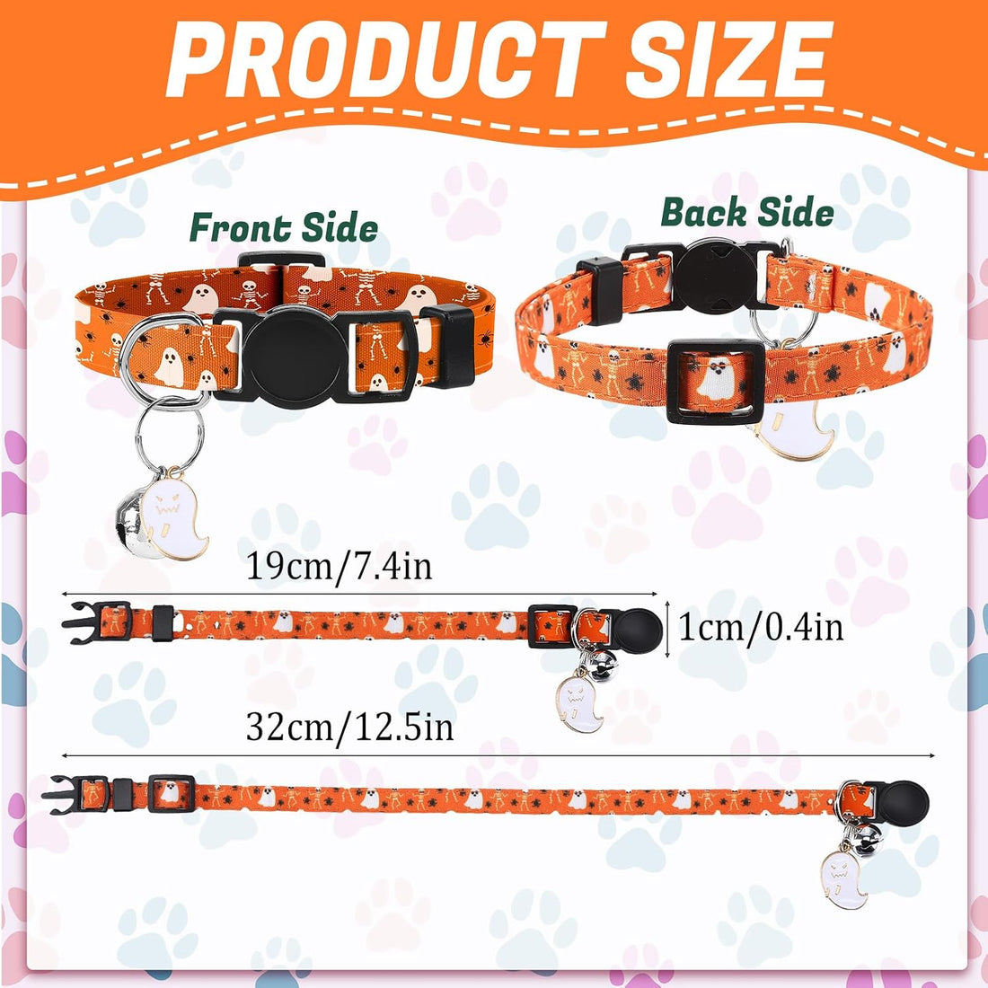 18 Pcs Holiday Cat Collars 4th of July Cat Collars Breakaway