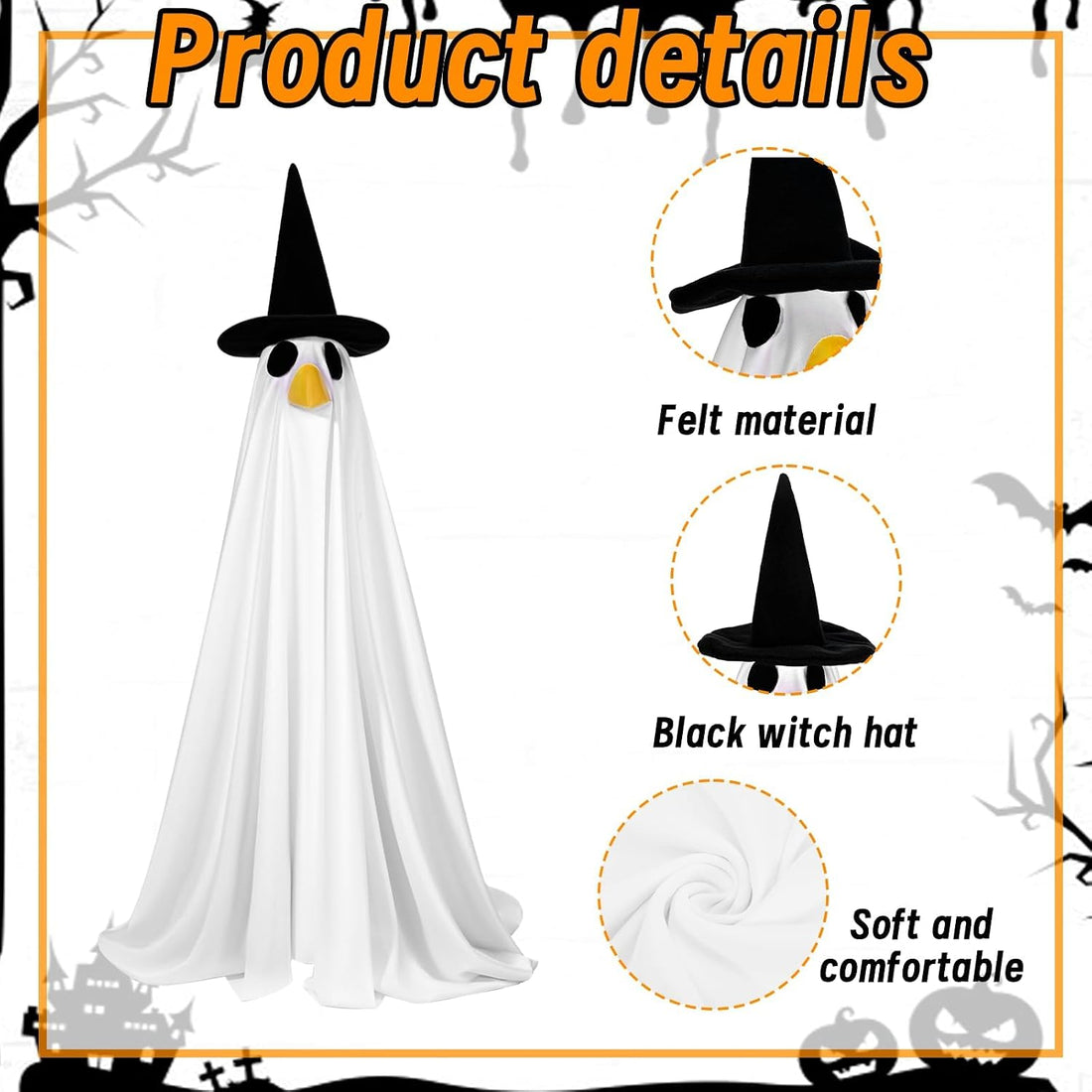 JcHrmers 3 Sets Porch Goose Outfits Halloween Thanksgiving Christmas