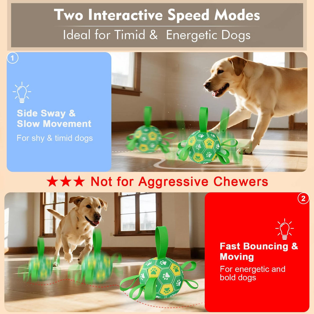 Interactive Dog Toys Dog Soccer Ball to Keep Them Busy