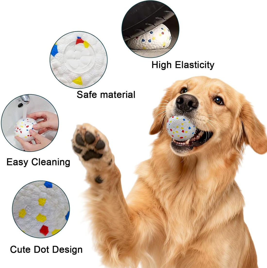 Automatic Dog Ball Launcher, Dual Auto-Manual Modes with Dog Barking