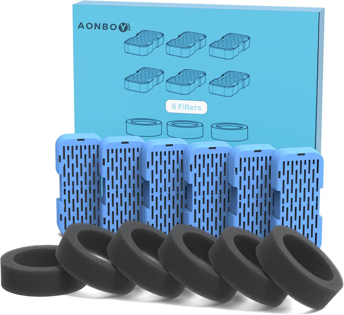 AONBOY Cat Water Fountain Filter: 12 Cat Fountain Filter Replacement