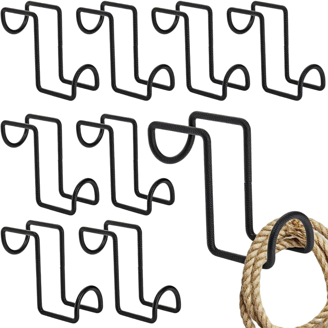 Cididu 8 Pcs Tack Hook 4 Inch, Heavy Duty Horse Halter Rack