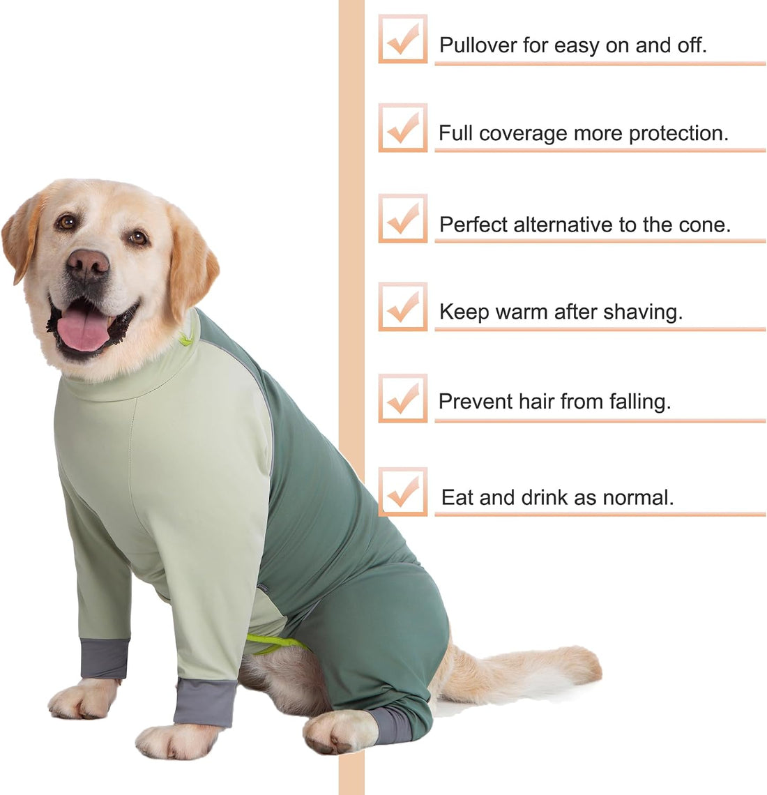 Dog Onesie Coat - Water-Repellent & Stretchable