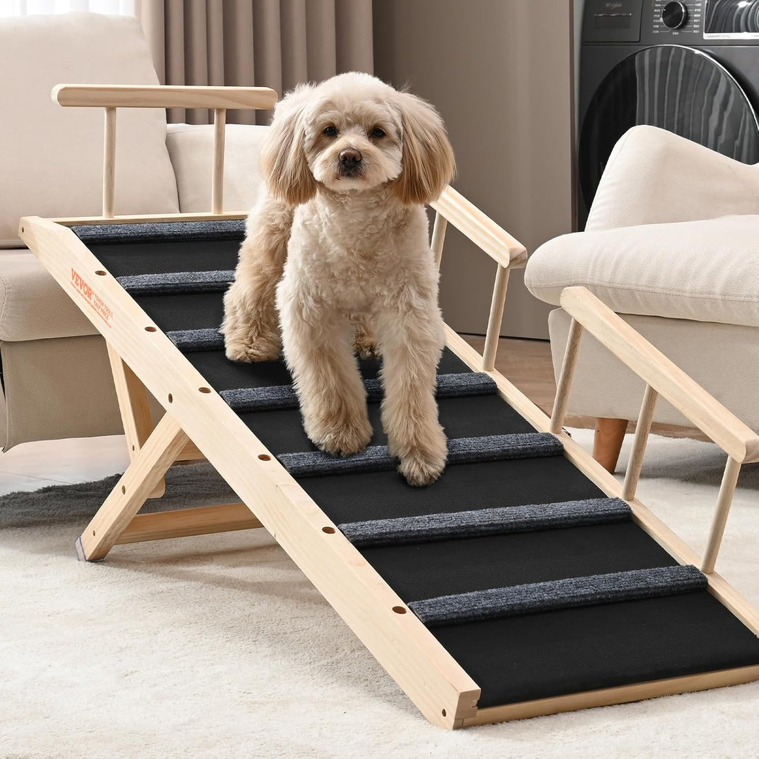 VEVOR Dog Ramp, Folding Pet Ramp for Bed