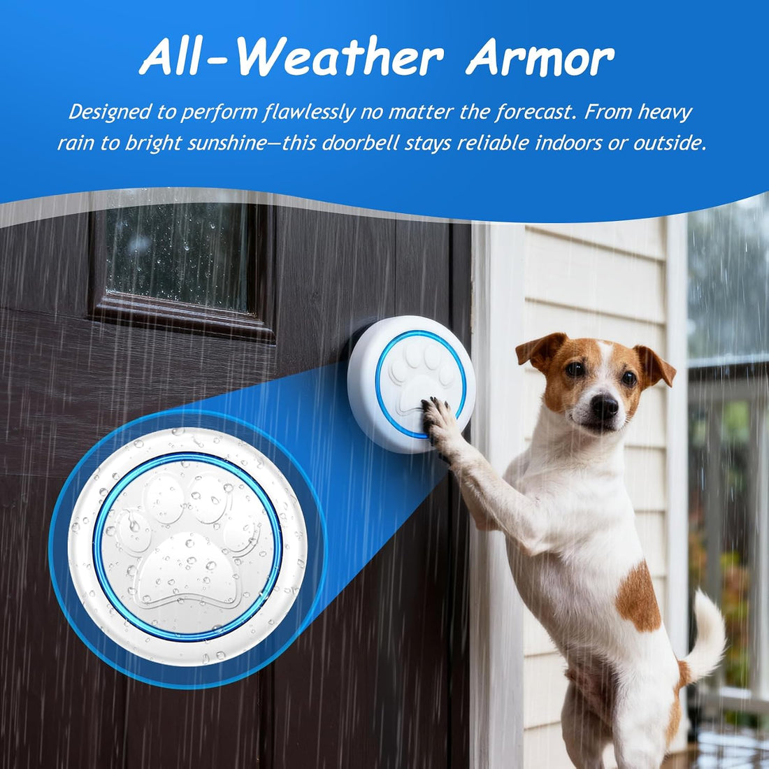 Soft Ring Wht Dog Potty Bell for Training