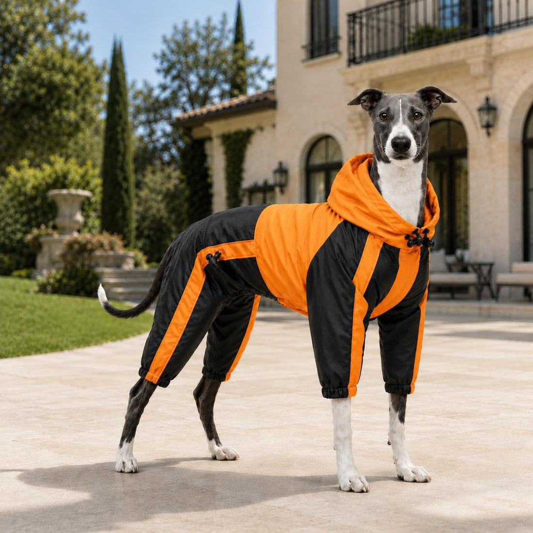 Lovelonglong Dog Hooded Raincoat