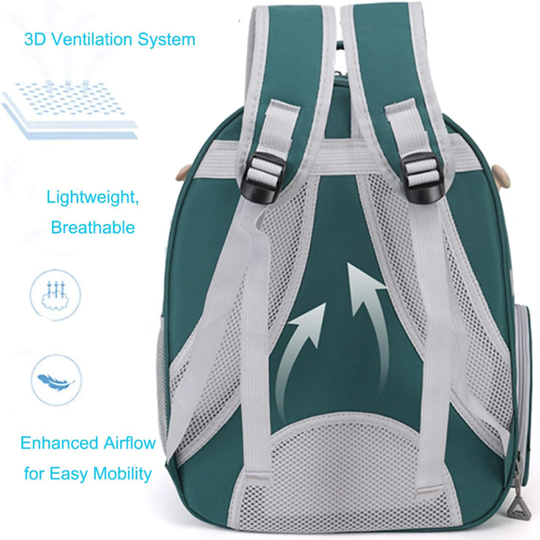 Bird Traval Carrier Cage, Multi Vent Holes Clear Space Capsule