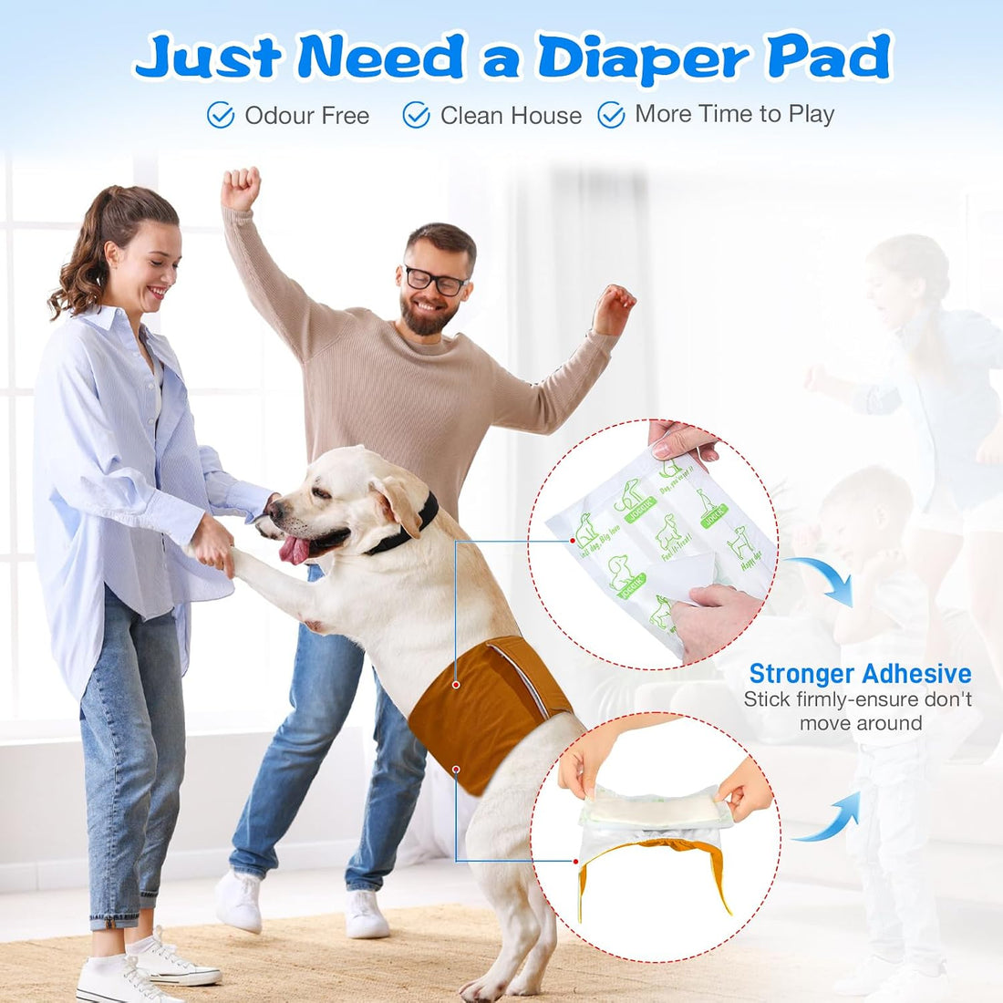 Dog Diaper Liners 150ct Super Absorption Dog Diaper Booster Pads