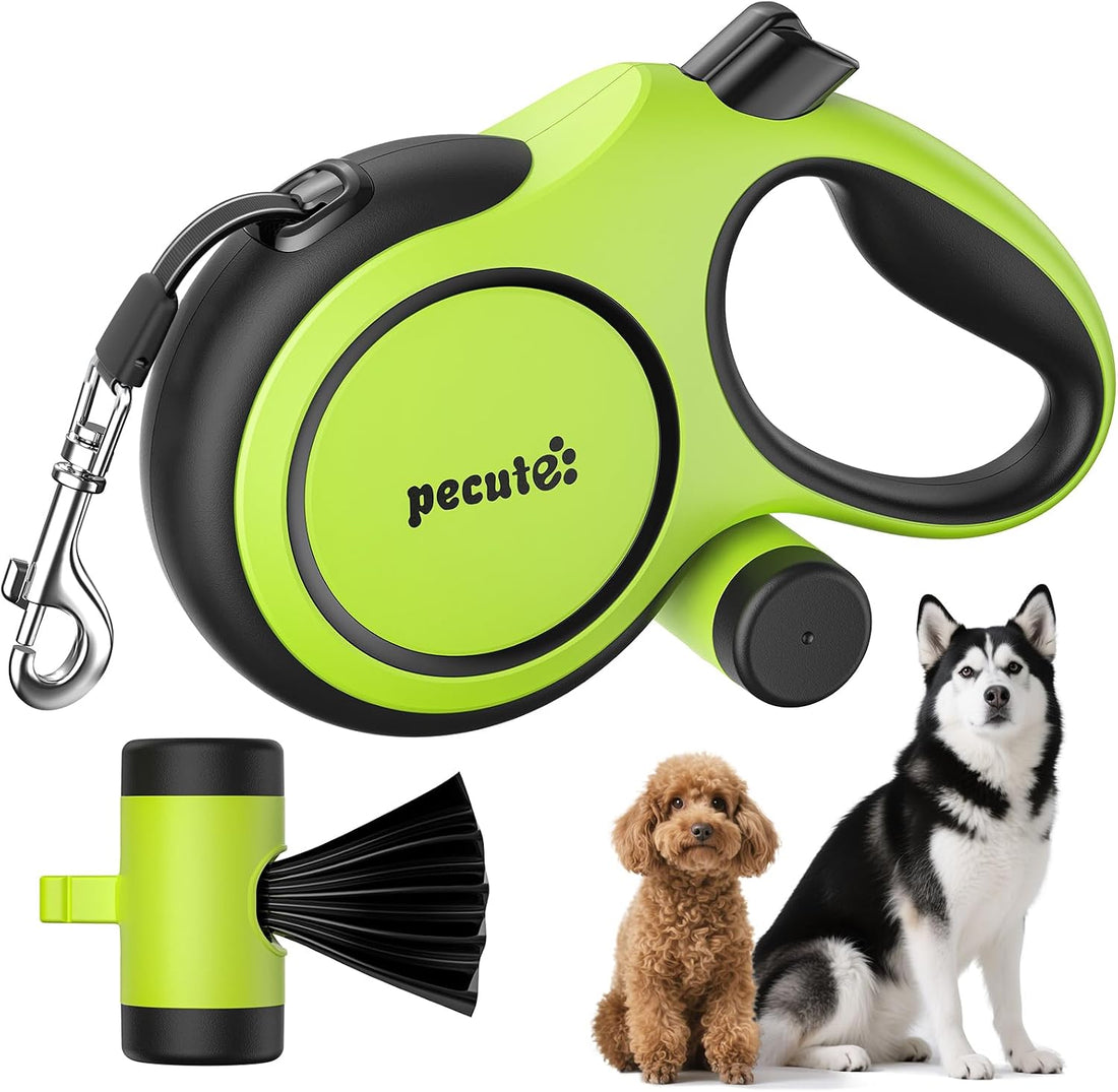 Pecute Heavy Duty Retractable Dog Leash 26ft for Large Dogs 33-110 LBS