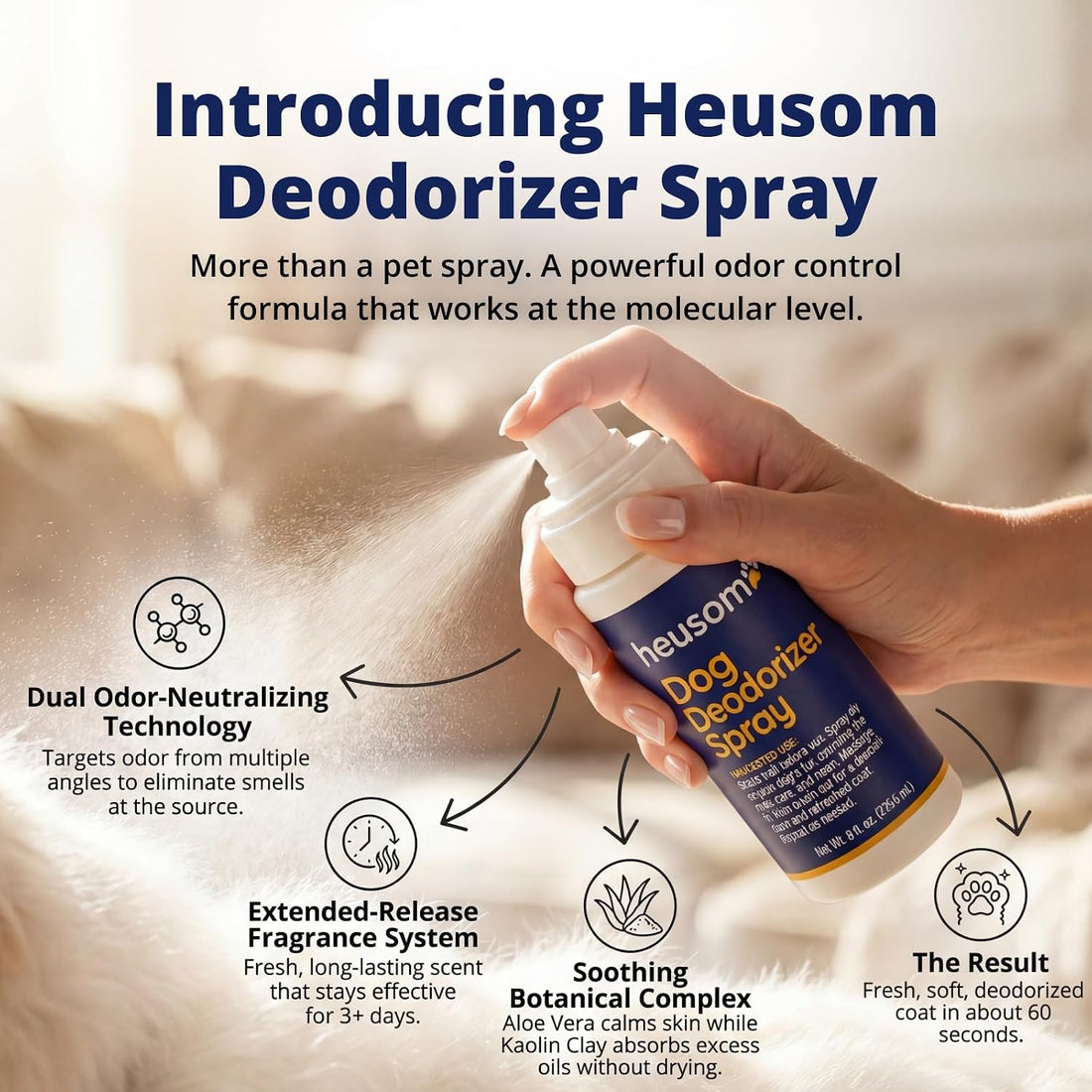 Pet Deodorizer Spray for Odor Control