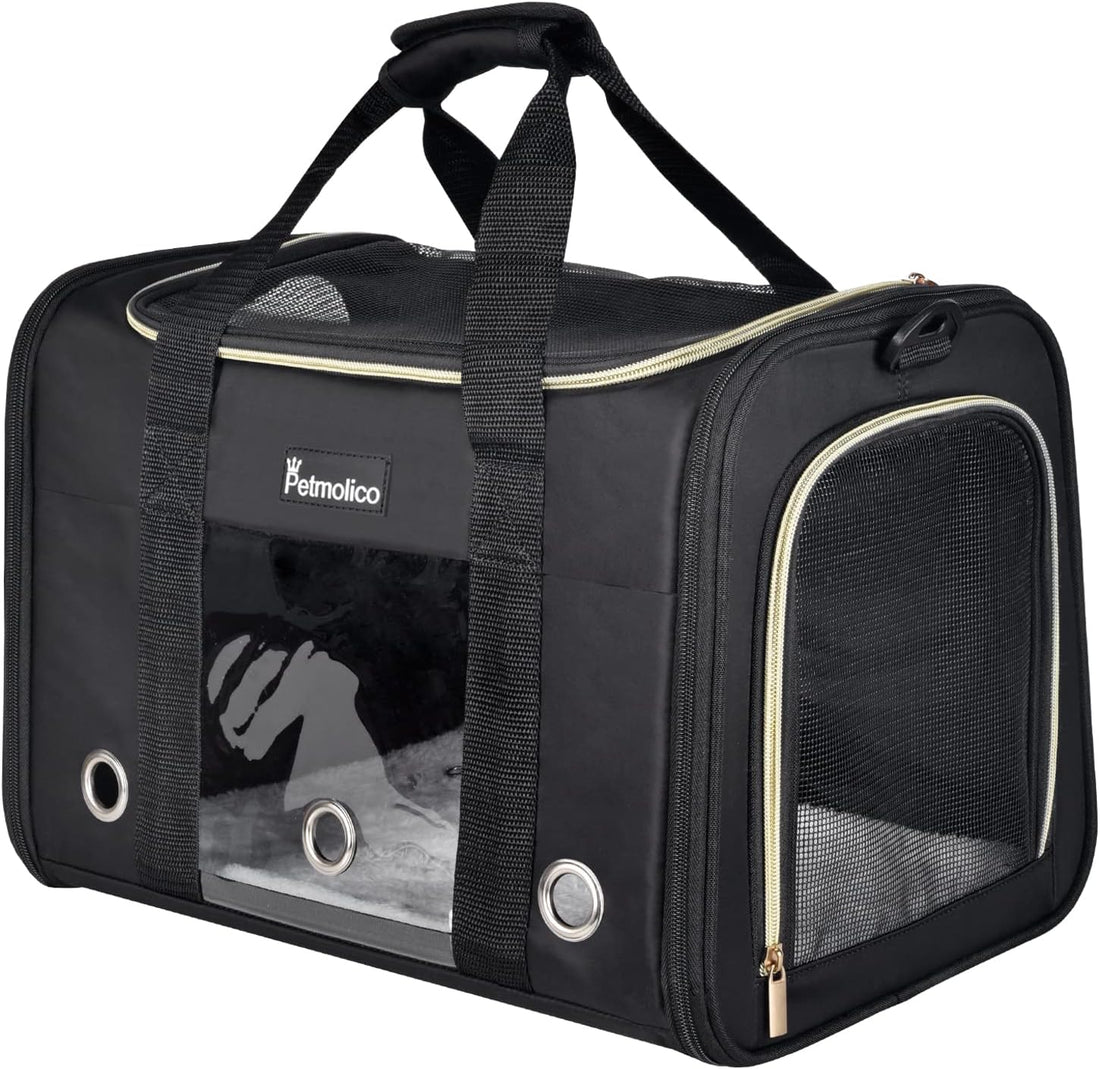 Petmolico Cat Carrier Soft-Sided Airline Approved, Medium