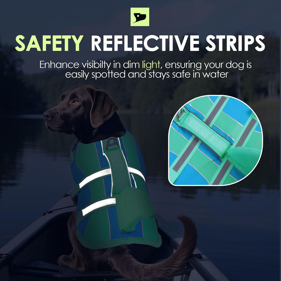 Dog Life Jacket - Shark Dog Life Vest for Swimming Boating