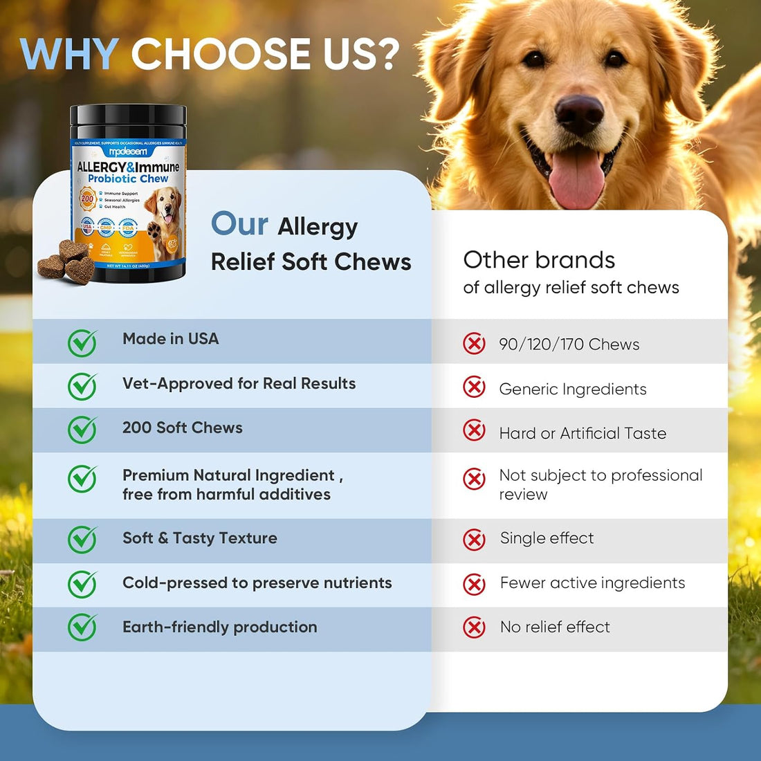Dog Allergy Chews -,Highly palatable,Helps relieve itchy skin