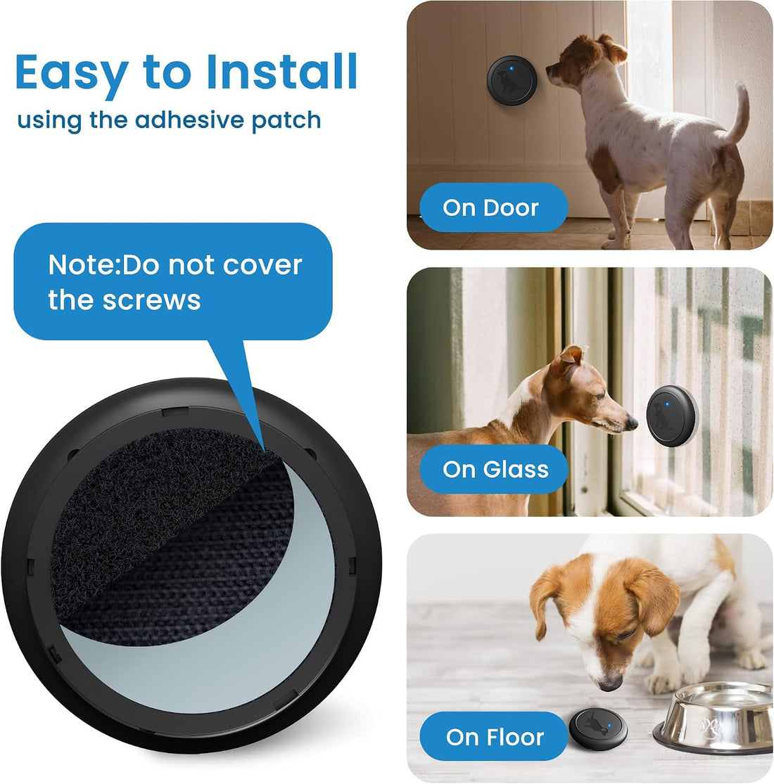 Wireless Dog Doorbell to Go Outside wiht 4 Notification Modes