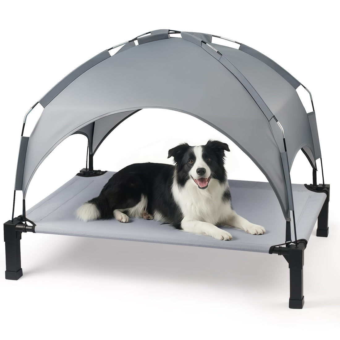 Heeyoo Elevated Dog Bed with Removable Canopy
