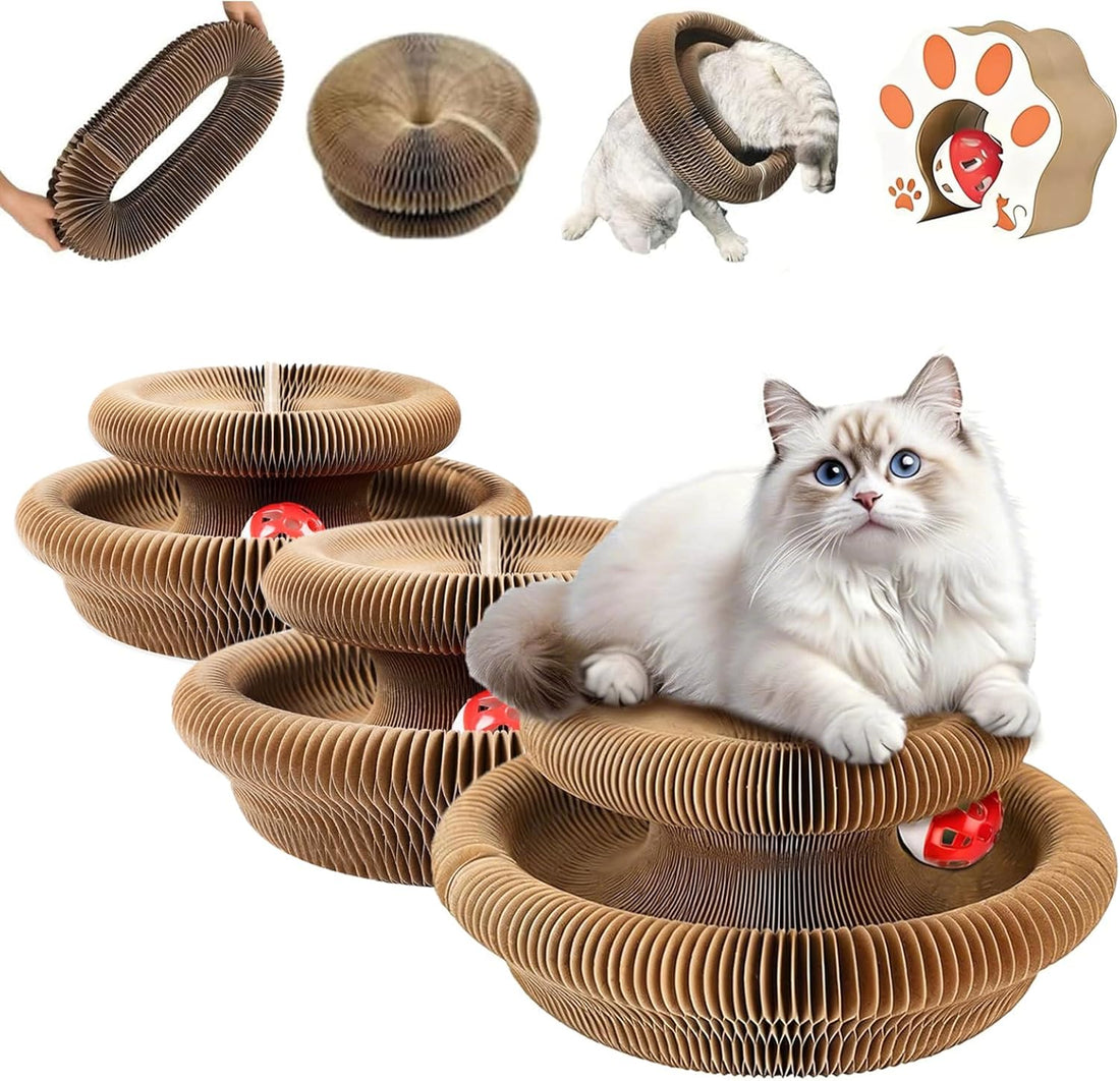 Kitty Curls Cat Toy,Cat Scratcher for Grinding Claw Cardboard Cat Toy