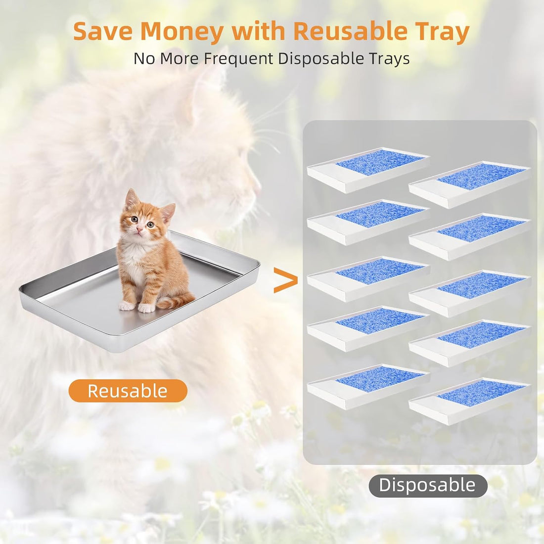 Reusable Litter Tray for Petsafe Scoop-Free Self-Cleaning Litter Box