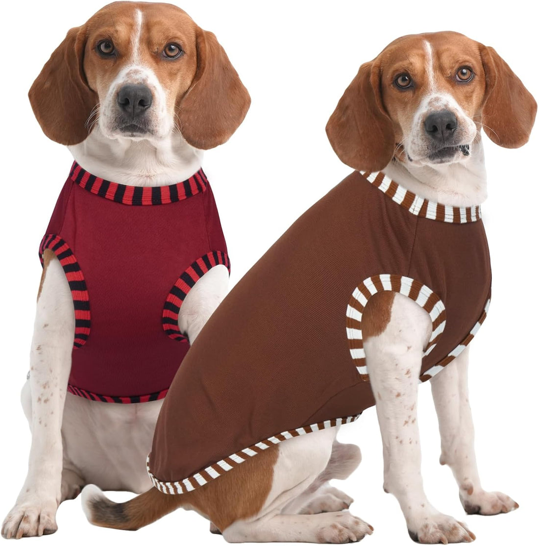 IECOii 2 Pack Dog Surgery Recovery Shirt Sleeveless Lightweight Dog