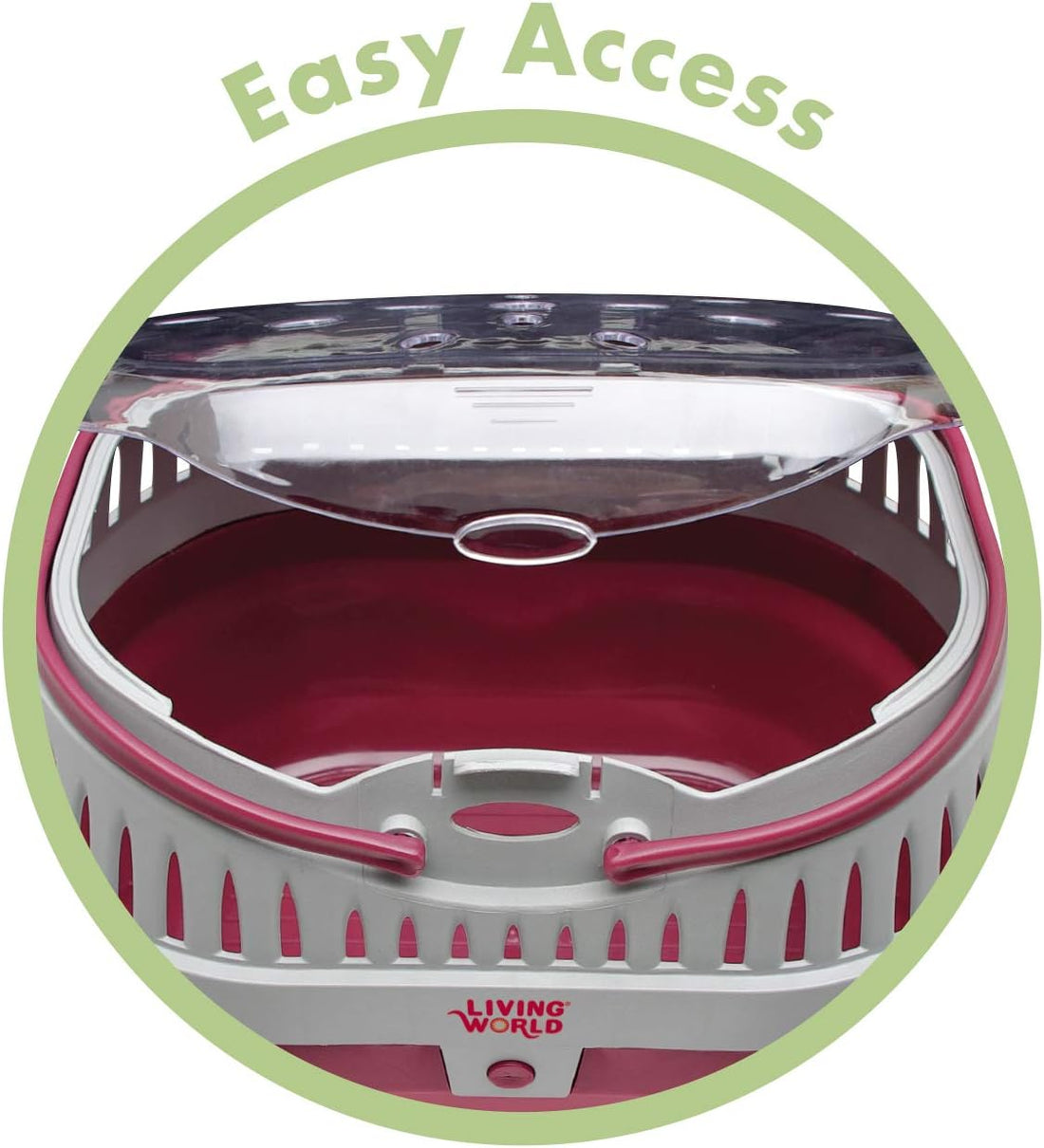 Living World – Pet Carrier for Small Pets, Large