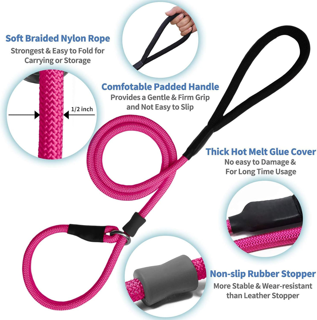 Strong Slip Rope Dog Training Leash
