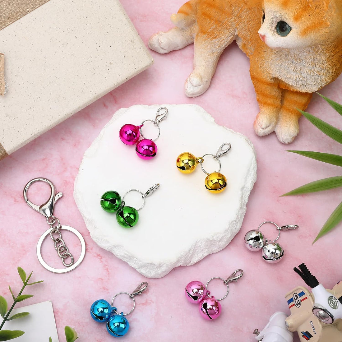 PETKNOWS 6 Pack Pet Bells for Dog Cat Collars
