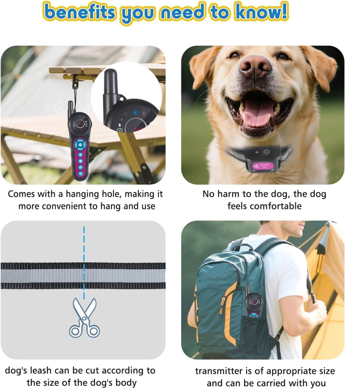 DOTSTAR Wireless Dog Fence Pet Electronic Training Collar 2-in-1