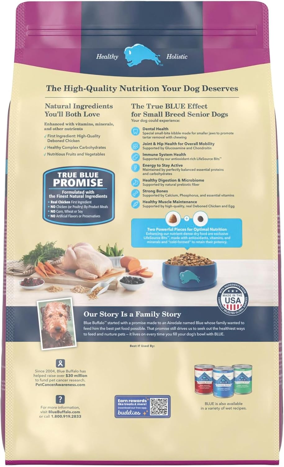 Blue Buffalo Life Protection Formula Chicken Small Senior Dog Food