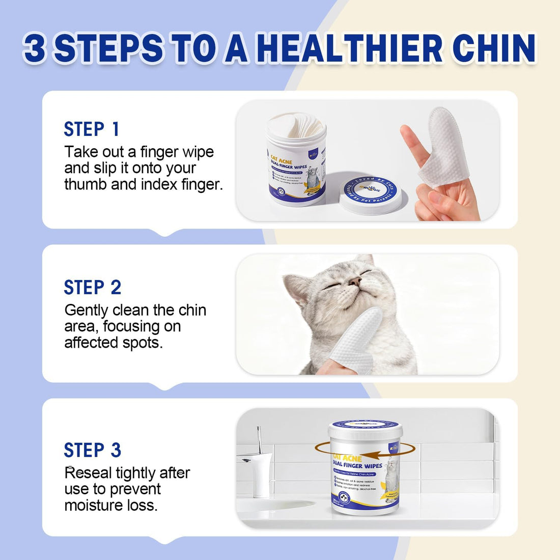 Ninibabie Cat Chin Care Wipes