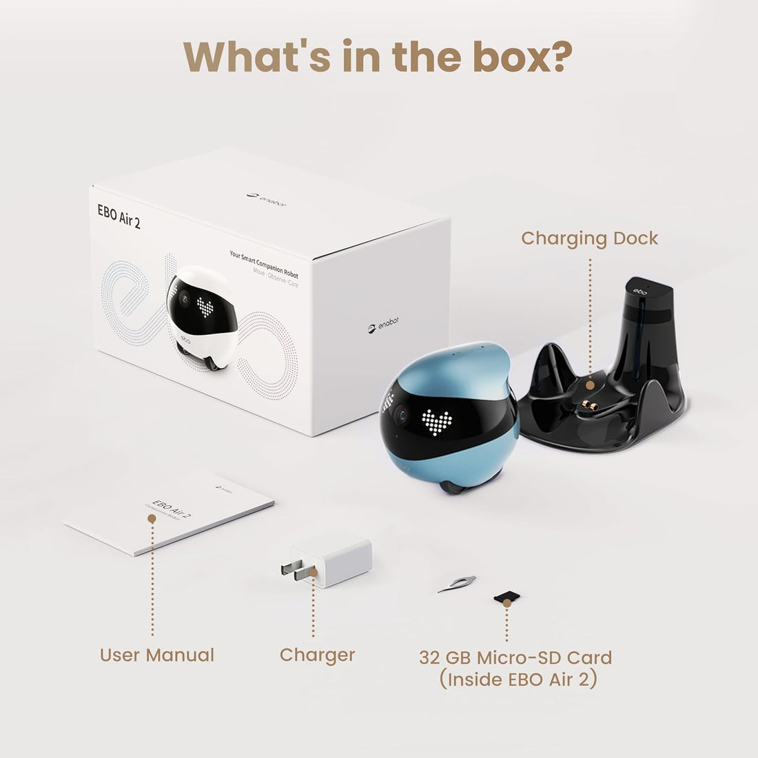 Enabot EBO Air 2 Mobile Pet Camera Robot
