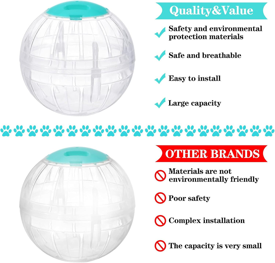 Sumind 2 Pcs Hamster Exercise Ball, 5.7 Inch Guinea Pigs Running Balls