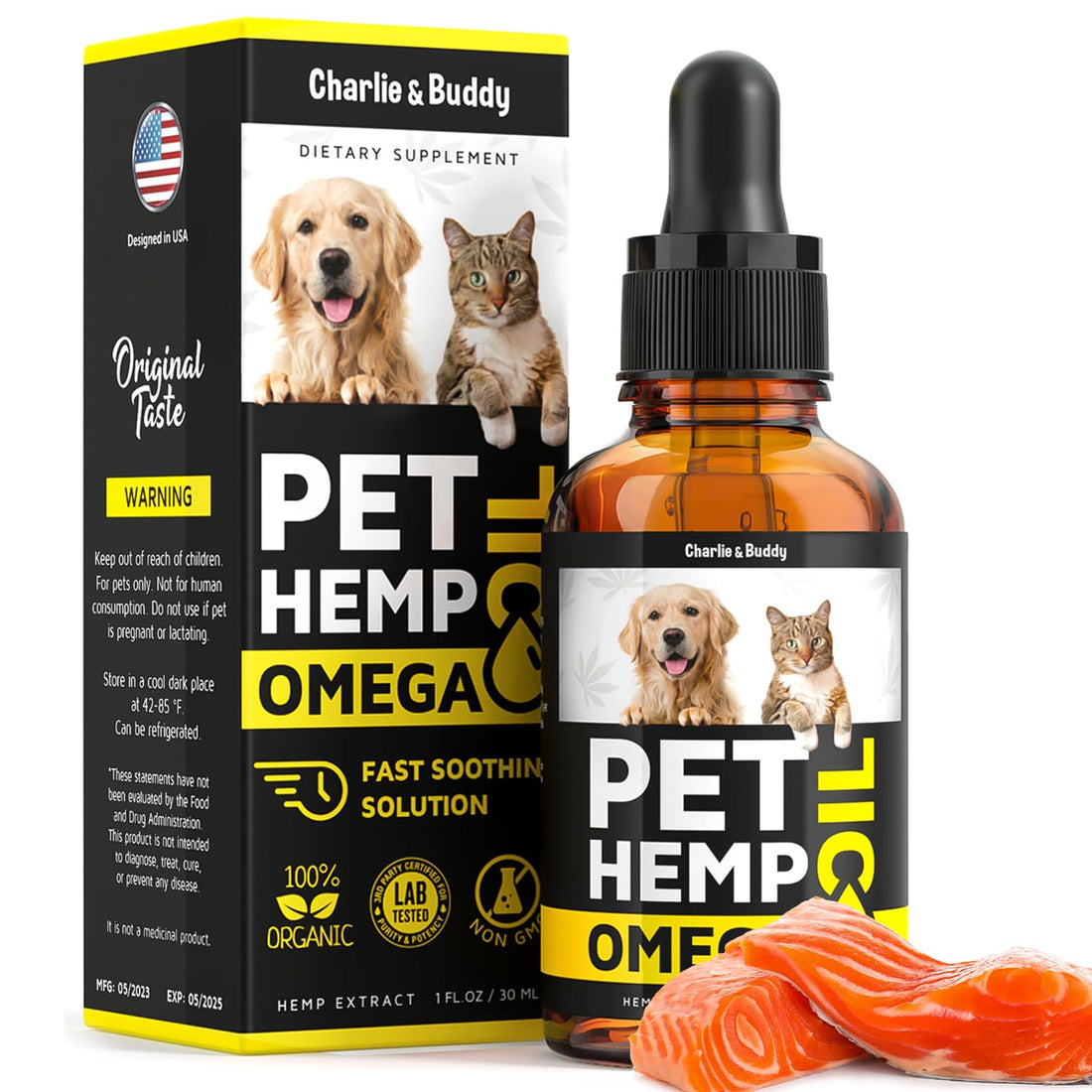 Hеmp and Salmon Oil for Dogs Skin and Coat Hеalth, Rich in Vitamins B