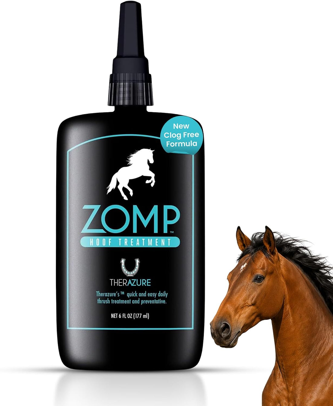 Zomp Liquid Hoof Thrush and White Line Treatment for Horses