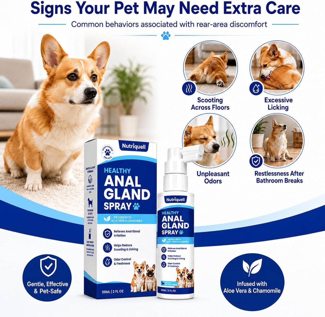 Anal Gland Spray for Dogs & Cats, Helps Relieve Anal Gland Irritation