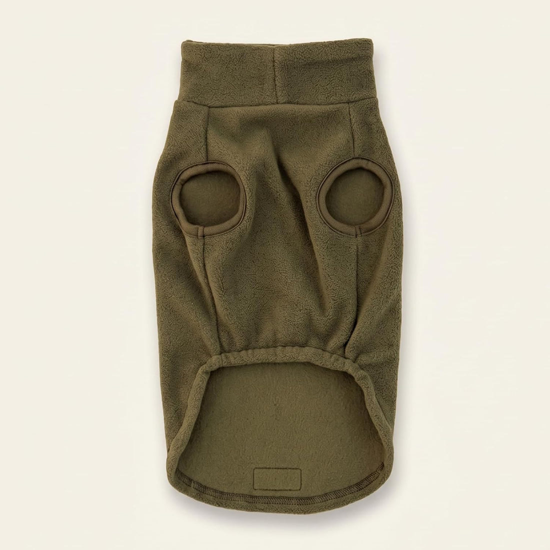 Dachshund Fleece Coat, Long Dog Sweater Jacket - Green, M