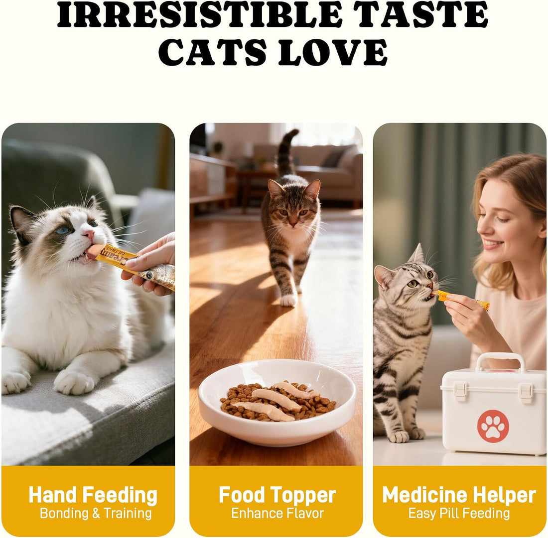 Lickable Cat Treats, Creamy Puree, Variety Pack, 20 Tubes, 0.5oz