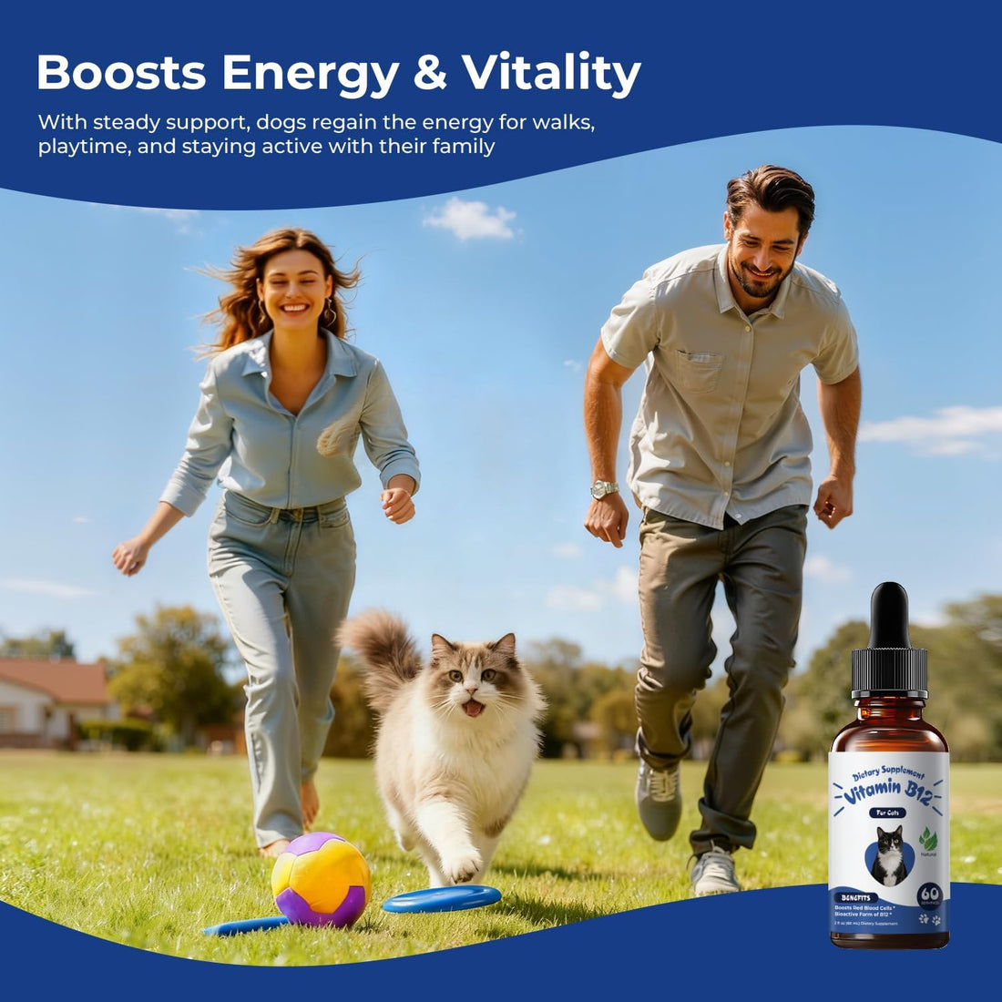 Appetite Stimulant for Cats, Liquid Vitamin B12 & Methylcobalamin
