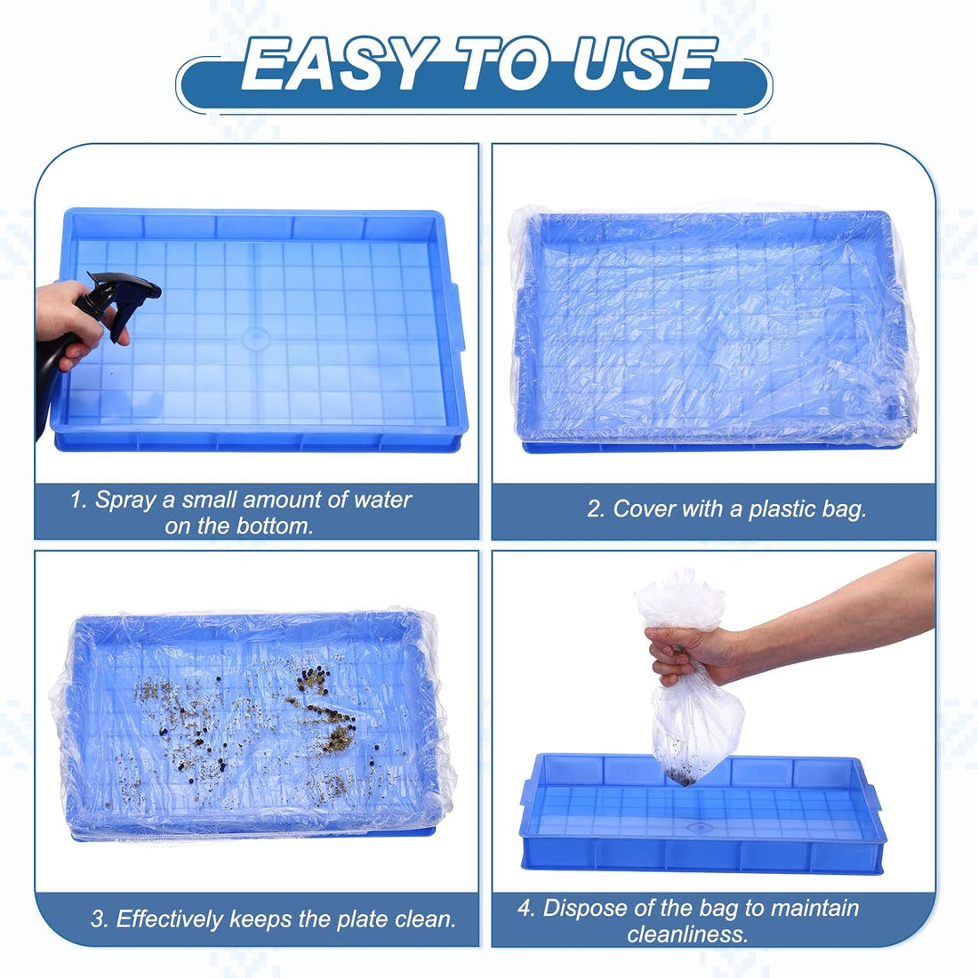 Disposable Bird Cage Liners, Clear Plastic Liners 15x10In 100Pcs