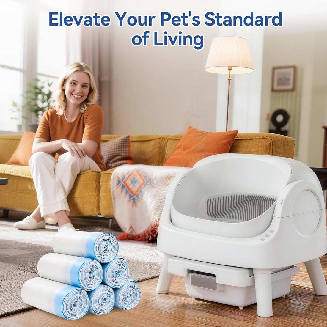 Automatic Litter Box Bags 26"x11.8" for Cmg Fmo Fstg Paru