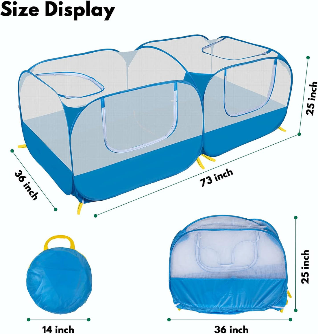 Small Animal Playpen, Portable Large Chicken Coop Run