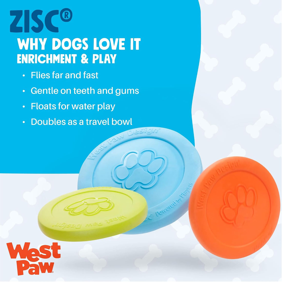 WEST PAW Zisc High-Flying Disc Dog Toy