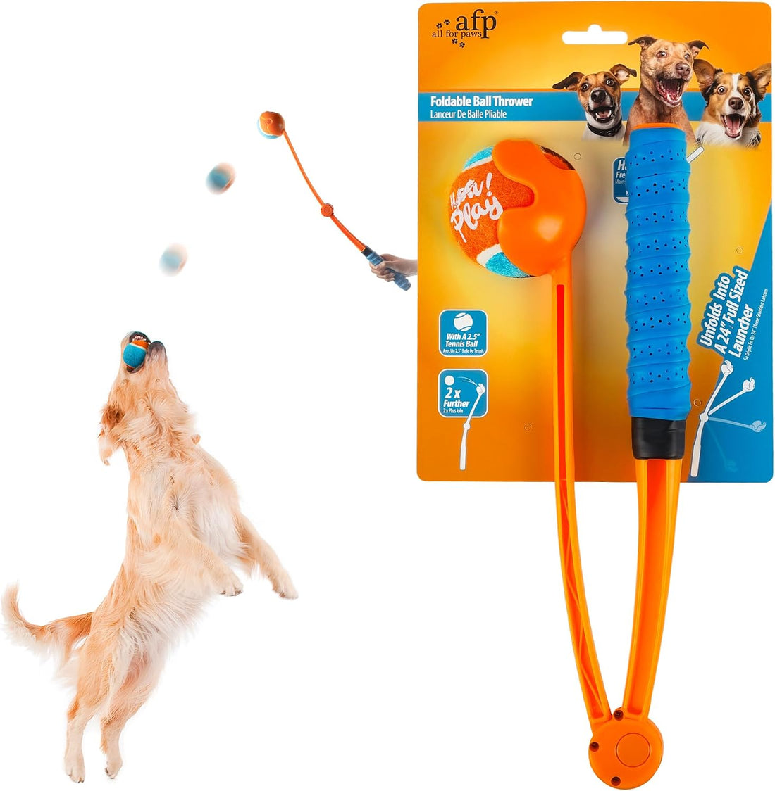 ALL FOR PAWS 25" Dog Ball Launcher