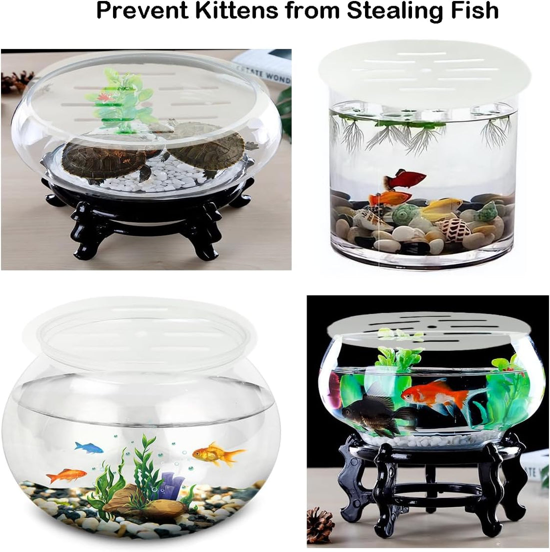 Acrylic Aquarium Anti Jumping Lid Cover with Hole to Prevent Fish