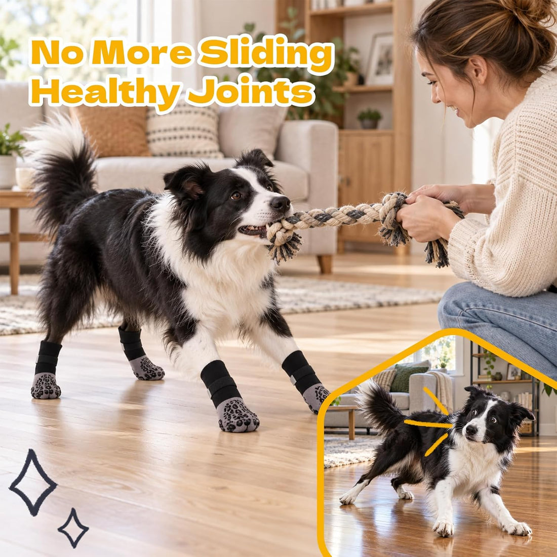 Non Slip Dog Socks to Prevent Licking Paws
