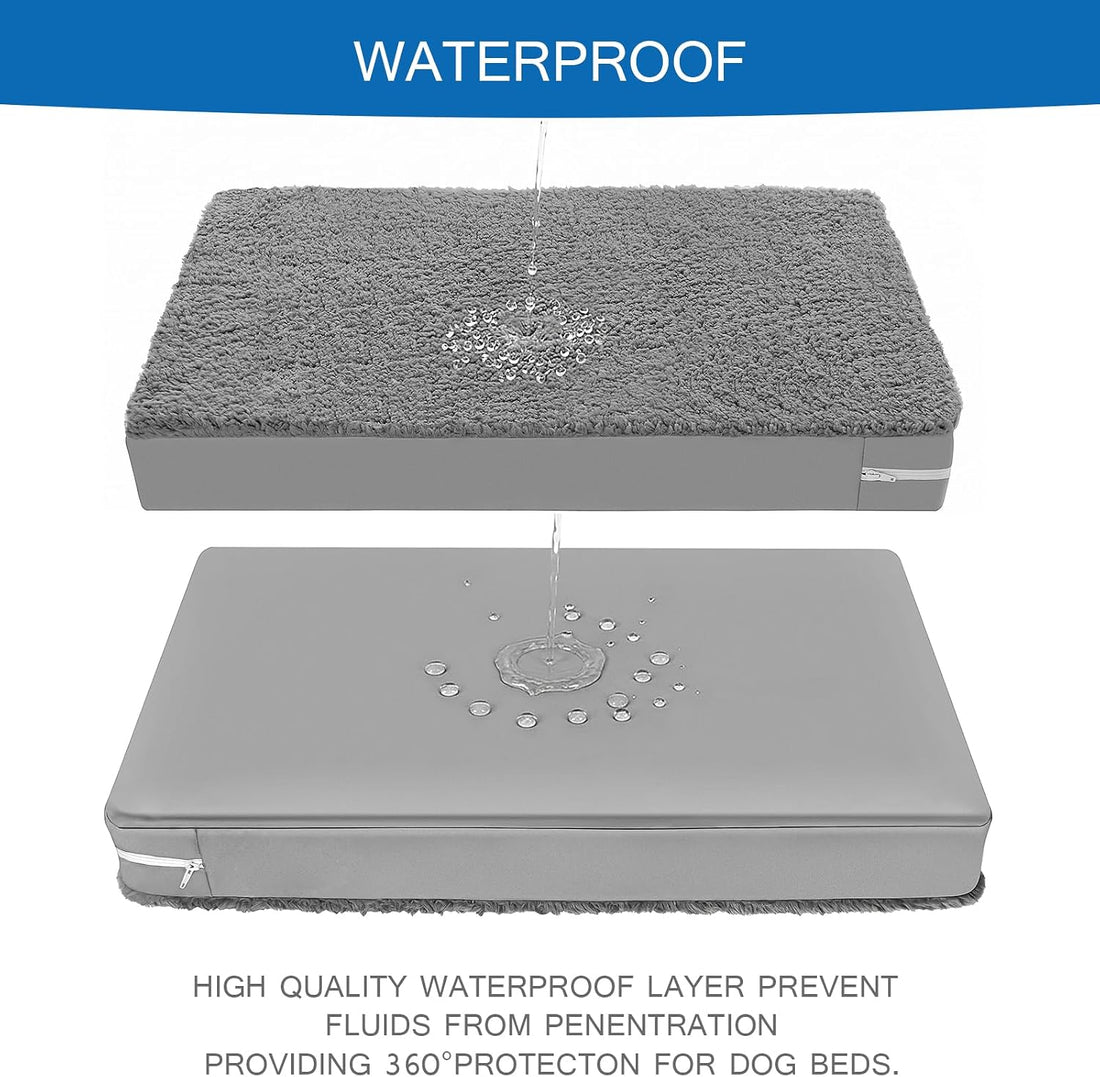 Waterproof Dog Bed Cover Removable and Washable with Zipper