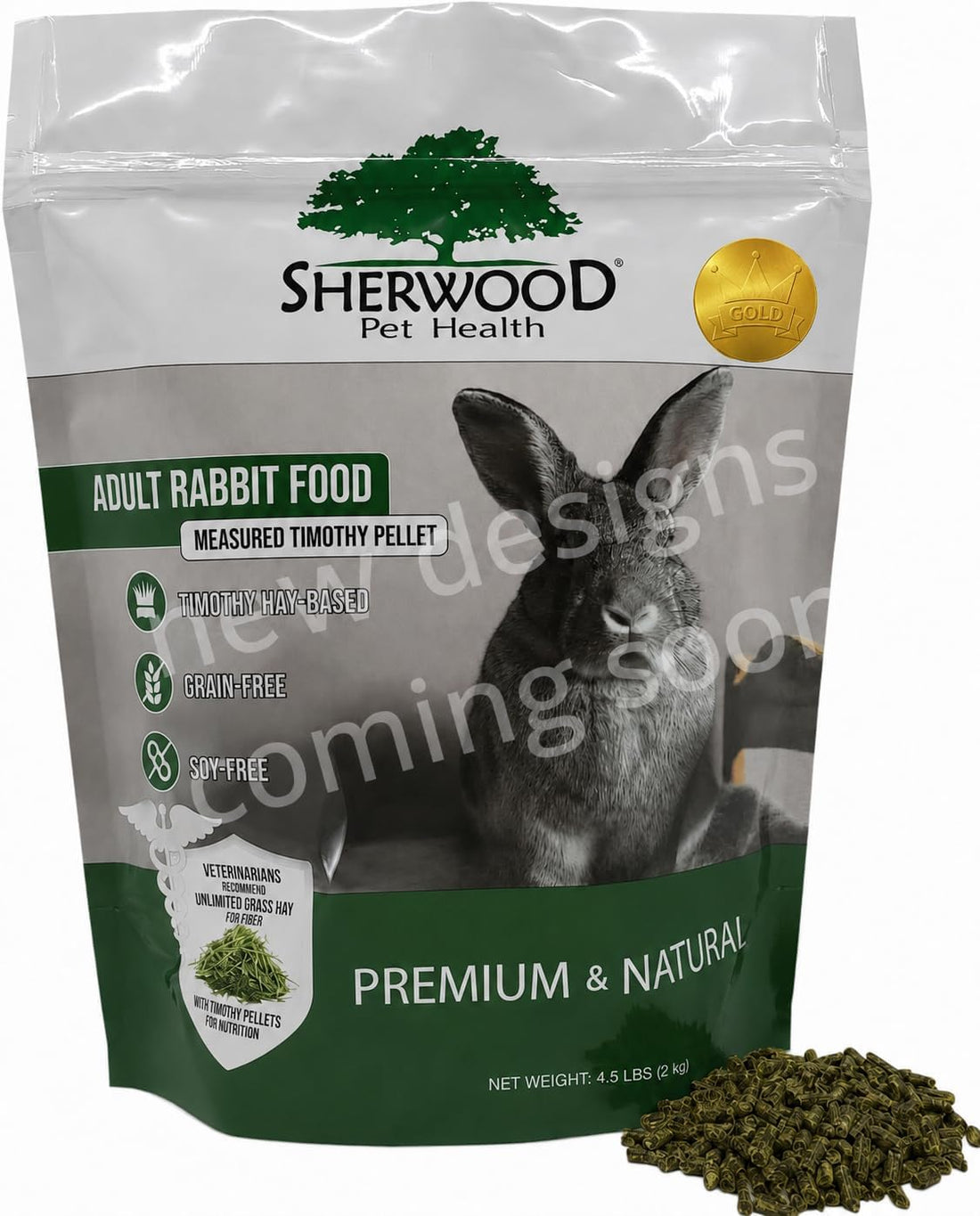 Sherwood Pet Health Adult Rabbit Food Timothy Hay Pellet 4.5 lbs.