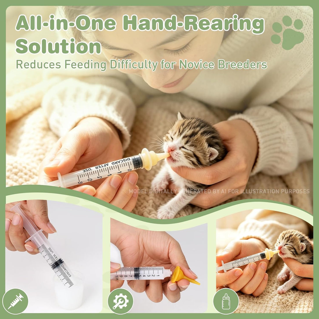Xastro Kitten Bottle Feeding Kit