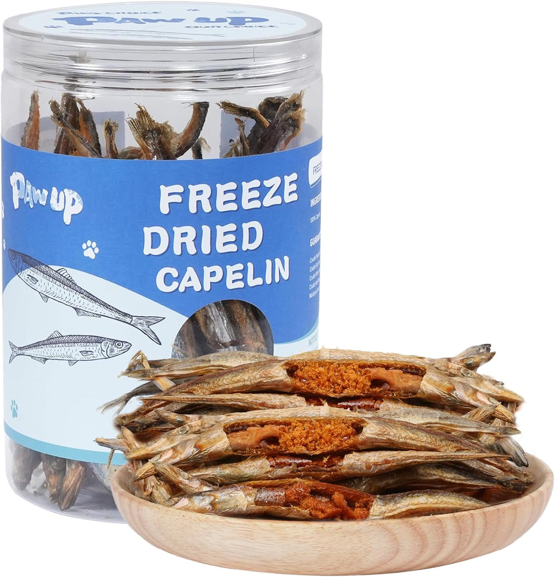 PAWUP Freeze Dried Salmon Dog Treats, Single Ingredient