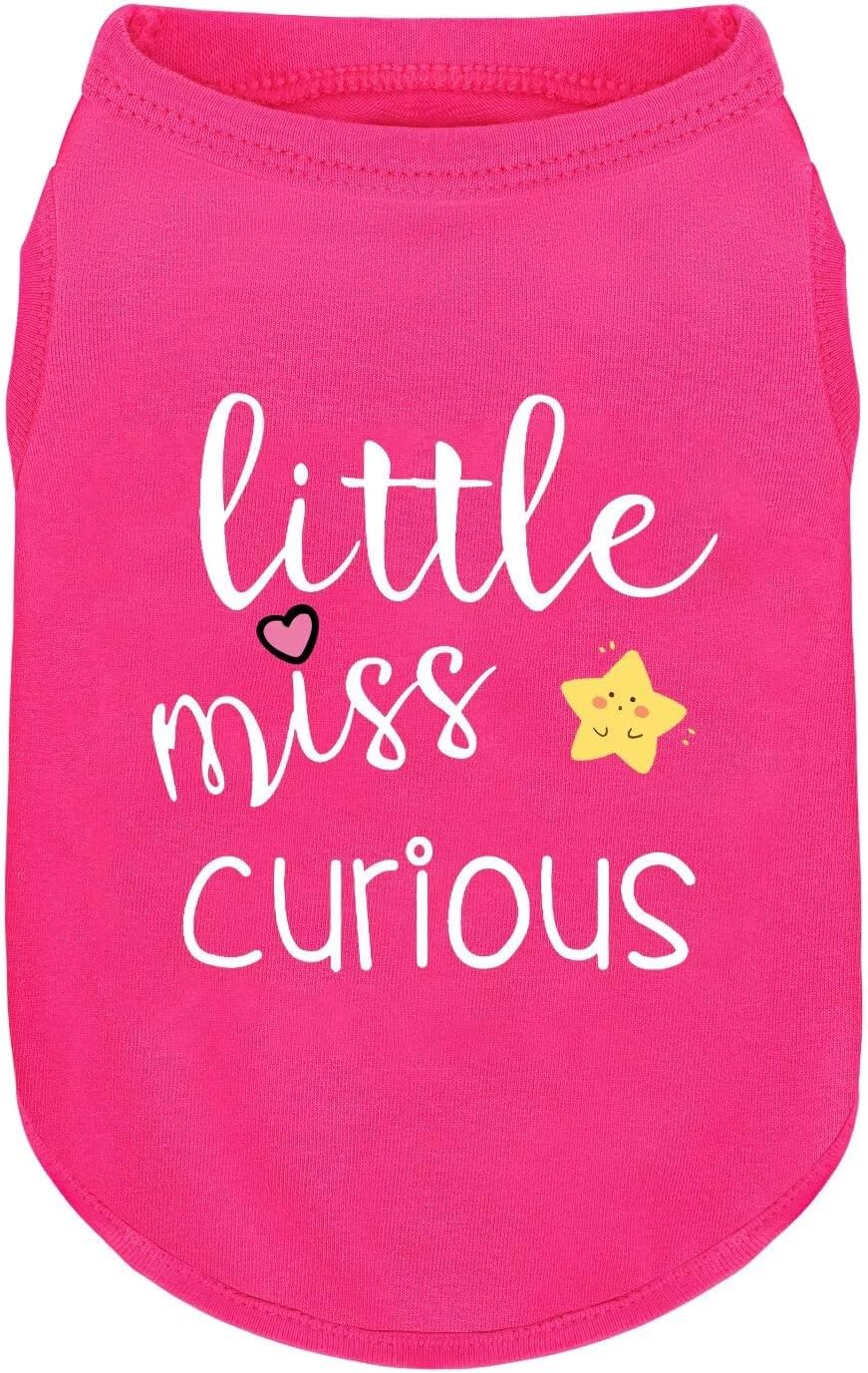 Pink Cotton Dog Shirt with 'Little Miss Princess' Print