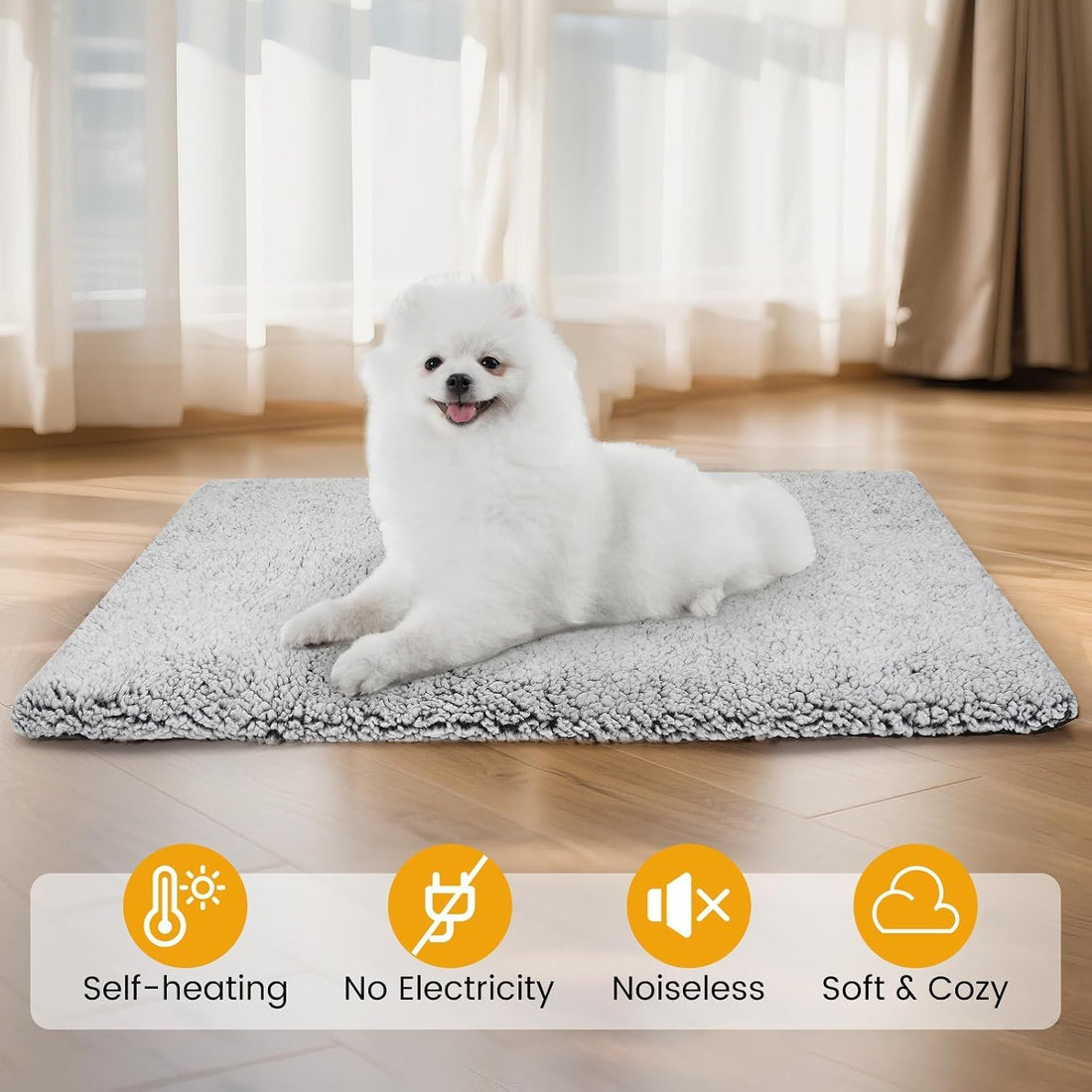 Self Warming Cat Bed, Self Heating Mat for Dog